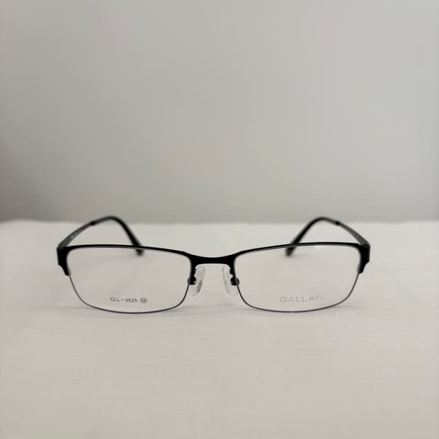 GALLAN 블랙 무광 사각 빈티지안경