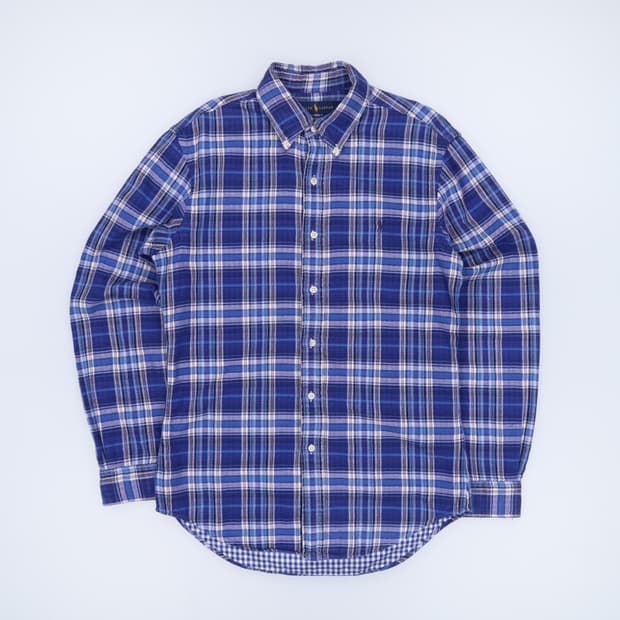 [M] 신형 폴로 랄프로렌 슬림핏 타탄체크 펀 셔츠 3905