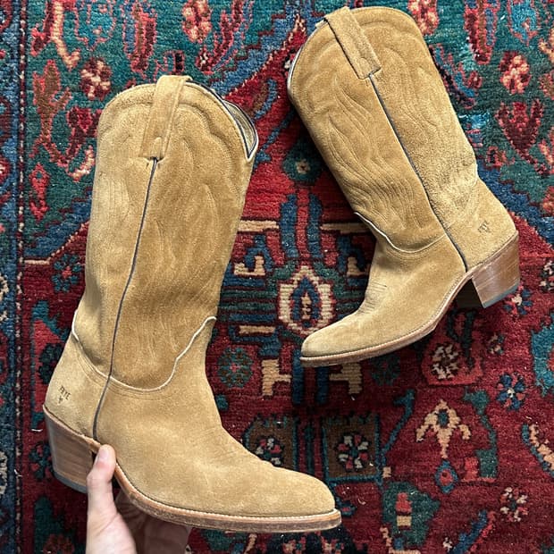 90s USA Made FRYE 러프아웃 스웨이드 카우보이 웨스턴 부츠