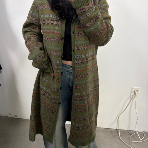 폴로 페어아일 롱 가디건[1787]