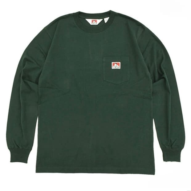 BEN DAVIS 포켓 롱슬리브 티셔츠. 