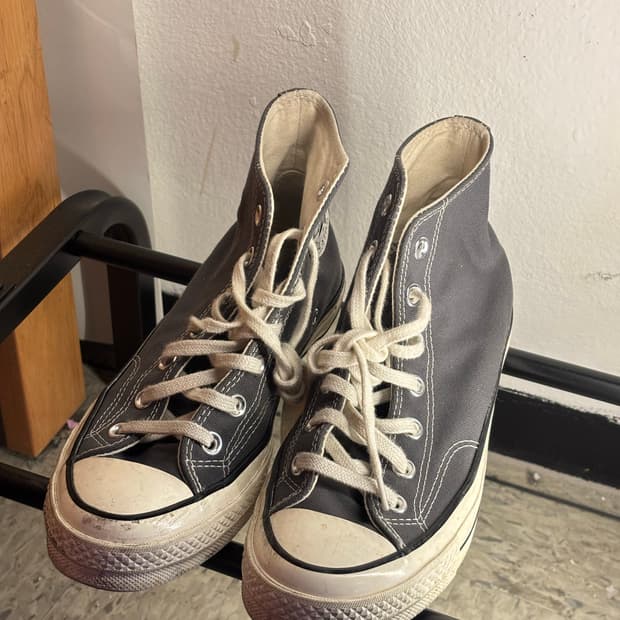 컨버스 척테일러 하이 다크그레이 245mm