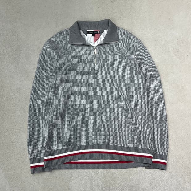 타미힐피거 반집업 니트 s09868