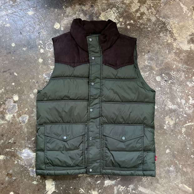 100) 리바이스 웨스턴 패딩조끼 패딩 베스트 아메카지 워크웨어