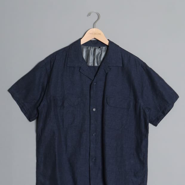 JOHNBULL linenBlend OpenCollar Shirts
