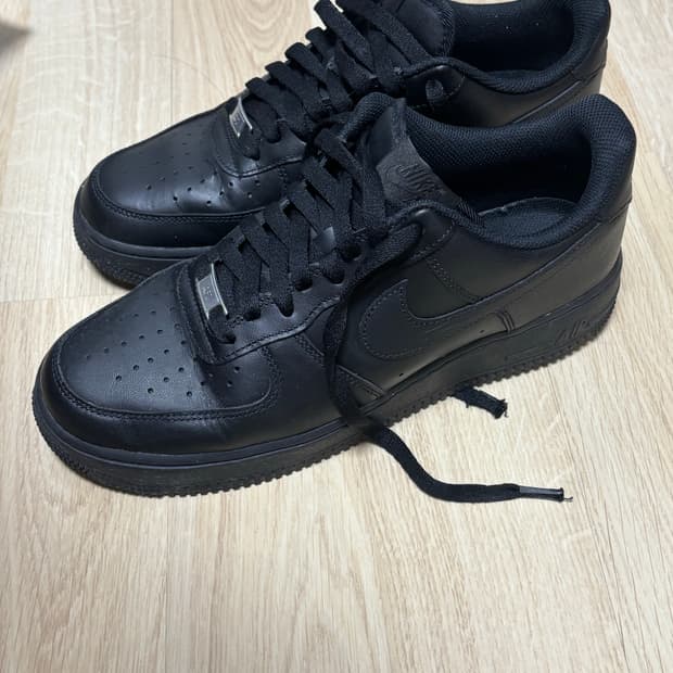 나이키 에어포스 블랙 275