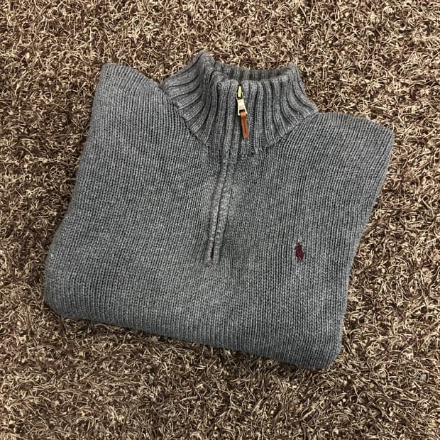 폴로 랄프로렌 하프집업 코튼 니트