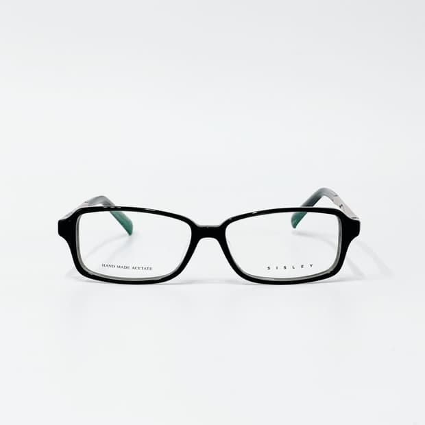 SISLEY 블랙 스퀘어 뿔테 데드스탁 빈티지안경