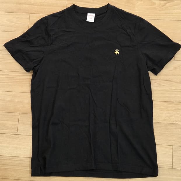 브룩스 브라더스 코튼 골든플리스 로고 티셔츠 블랙 (크루넥 L 105)