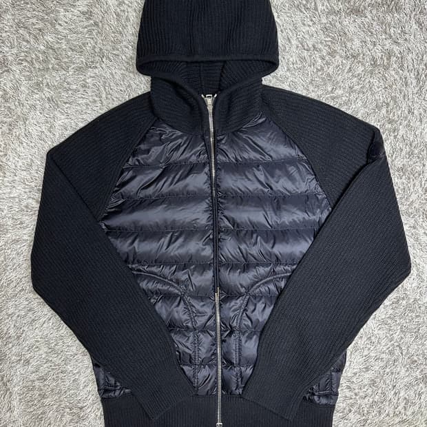 몽클레어 트리콧 후드니트가디건 L