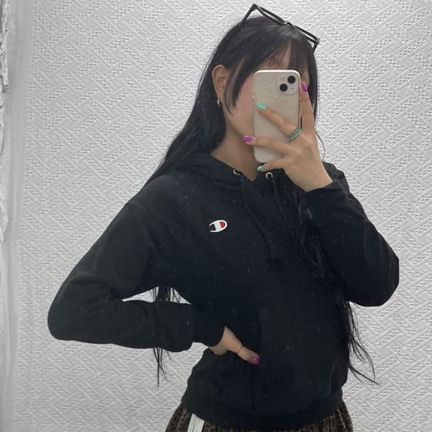 챔피언 올드스쿨 리버스위브 후드티 XS C06936