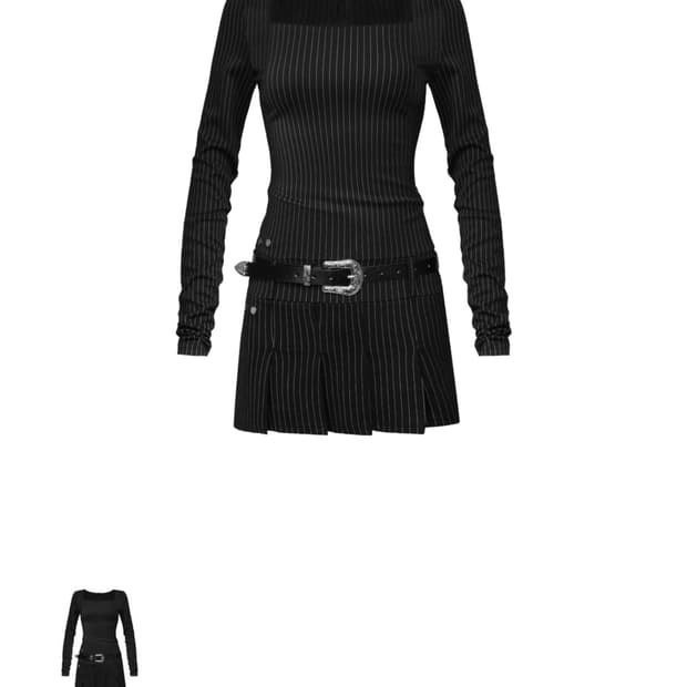 비엔프롬 프롬 웨스턴 핀 원피스 M