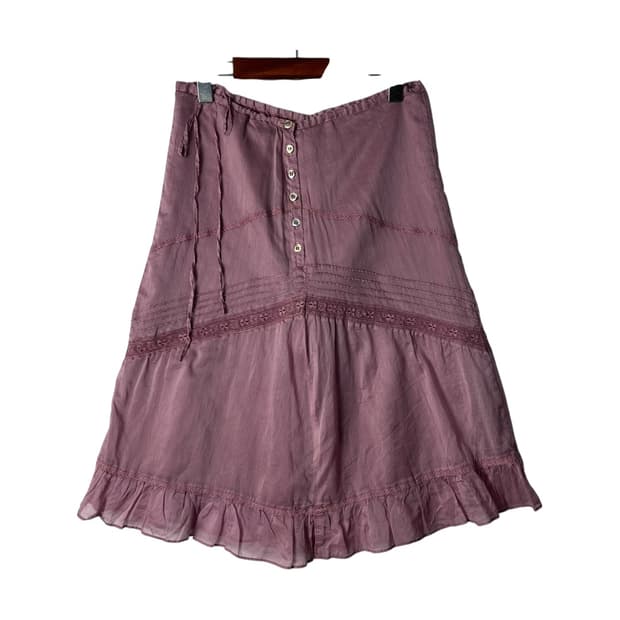 [JPN] 빈티지 페어리 레이어드 미디스커트