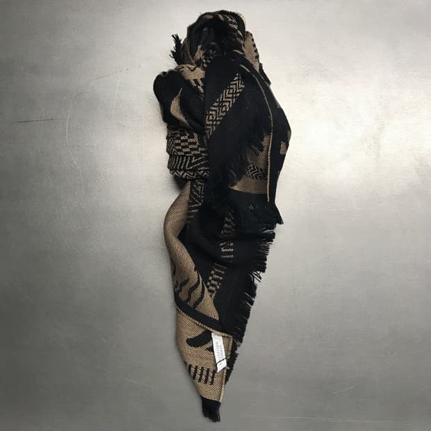 베르사체 메두사 머플러 브라운