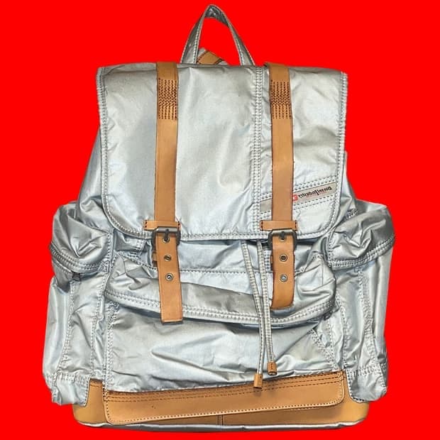 디젤 실버 백팩