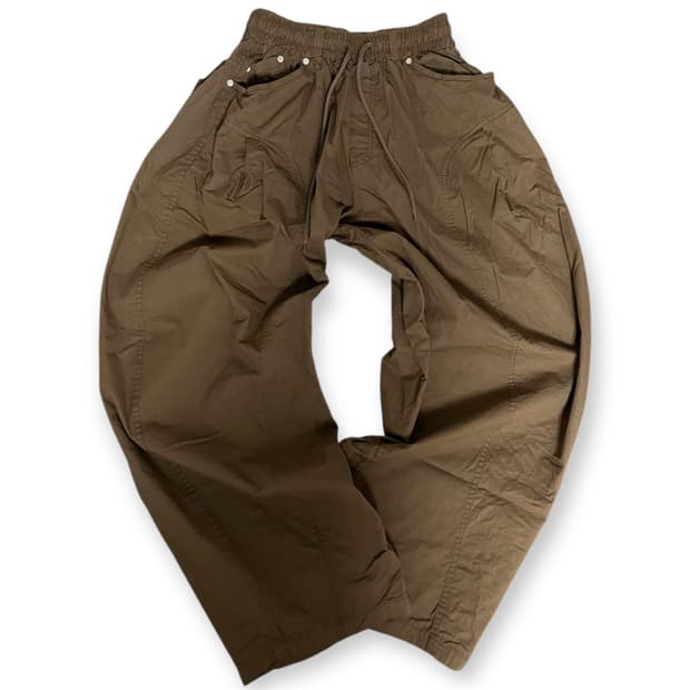 브라운 와이드 팬츠