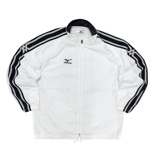 미즈노 올드스쿨 화이트 바람막이(L)