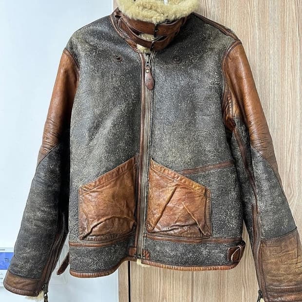 폴로랄프로렌 무스탕 시어링 M 민트급 (폴로 울 더플코트 +)