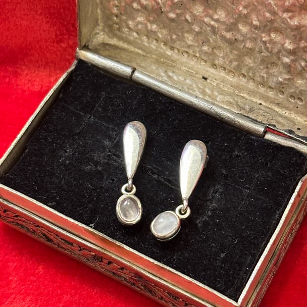 Vintage moonstone 925silver earring