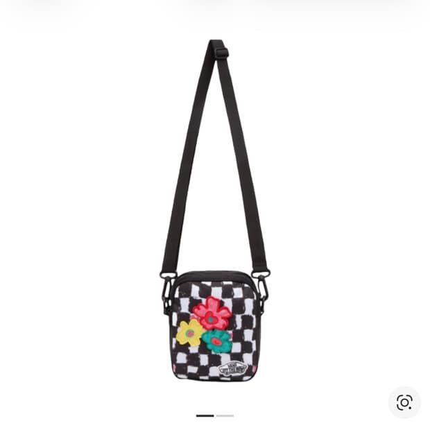 반스 x 더뮤지엄비지터 플로랄 체커 백 하트 체크