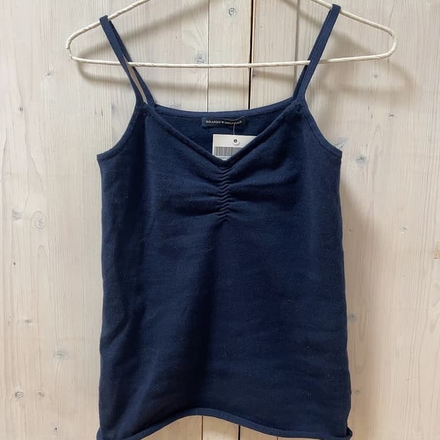 브랜디멜빌 네이비 니트 셔링 나시 새상품