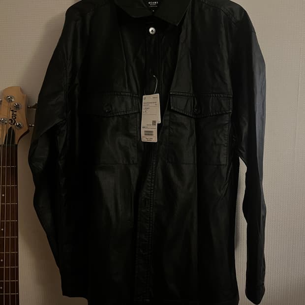빔즈 페이크 레더 셔츠 (Beams fake leather shirts)