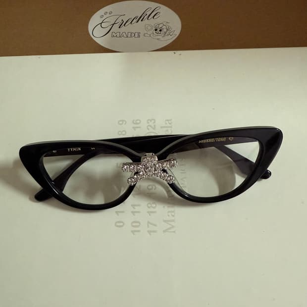 슈슈통 위민 젬스톤 보우 긱시크 안경 shushutong yvmin