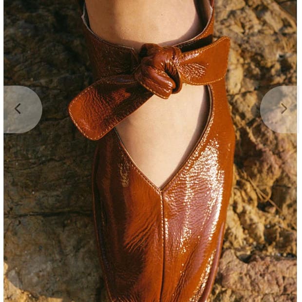 Hereu LLASADA CRINKLED GLOSSY - CHESTNUT