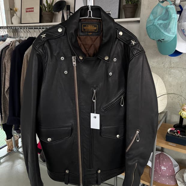 Neighborhood 네이버후드 레더 라이더 자켓