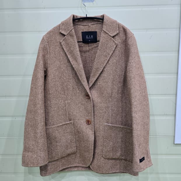 ZIO 송지오 헤링본 자켓 브라운