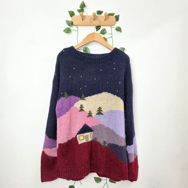 밤하늘 언덕 니트