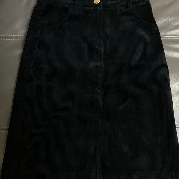 샵엠 코듀로이 미디스커트 M