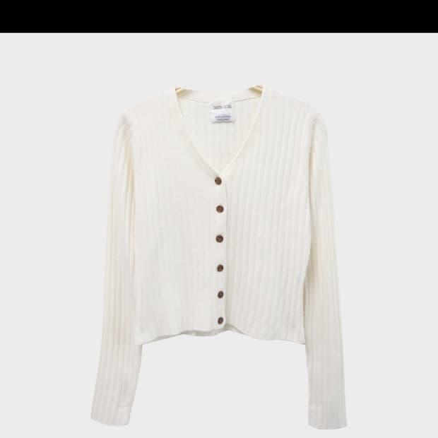 빈티지 아이보리 가디건
