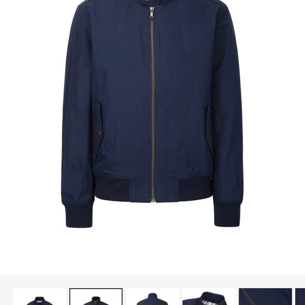 브룩스 브라더스 코튼 나일론 해링턴 재킷 (M)