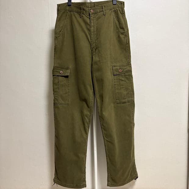 히스테릭글래머 헤링본 카고 팬츠 / 올리브, 31