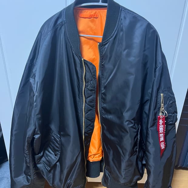 알파인더스트리 L-2B 루즈핏 블랙 XL(110)