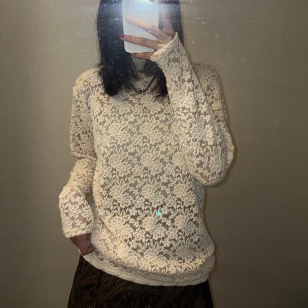 빈티지 플라워 폴라티