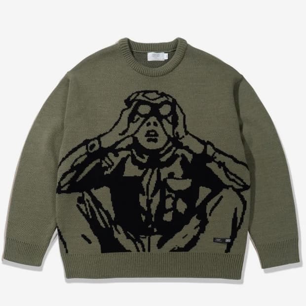 크리틱 SCOUTS BOY 니트 Khaki L