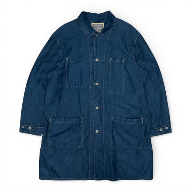 RRL 코튼 린넨 엔지니어 코트