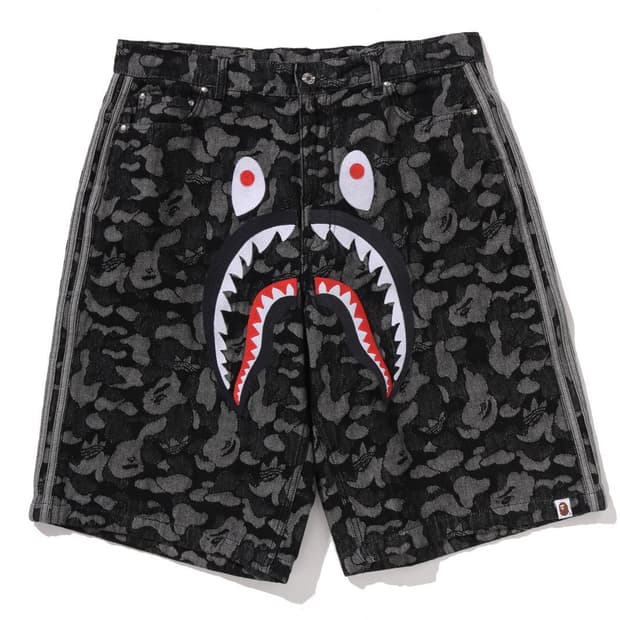 베이프 x 아디다스 샤크 데님 쇼츠 XL 새 상품