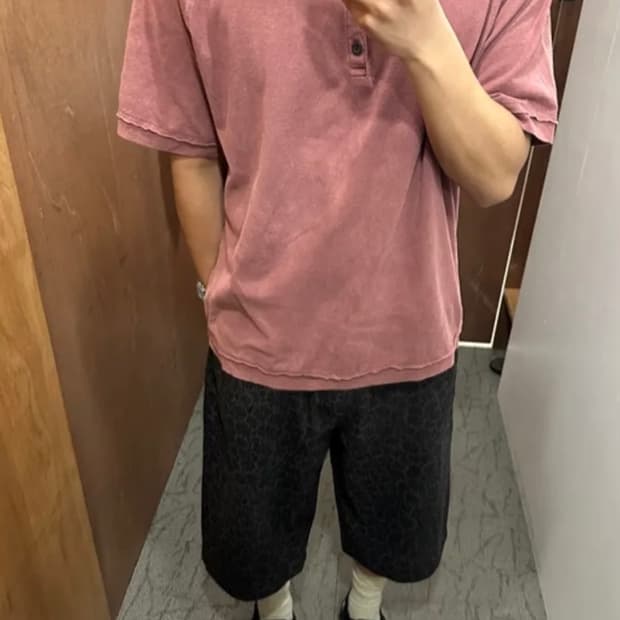 ERTR 이알티알 플라워 쇼츠데님