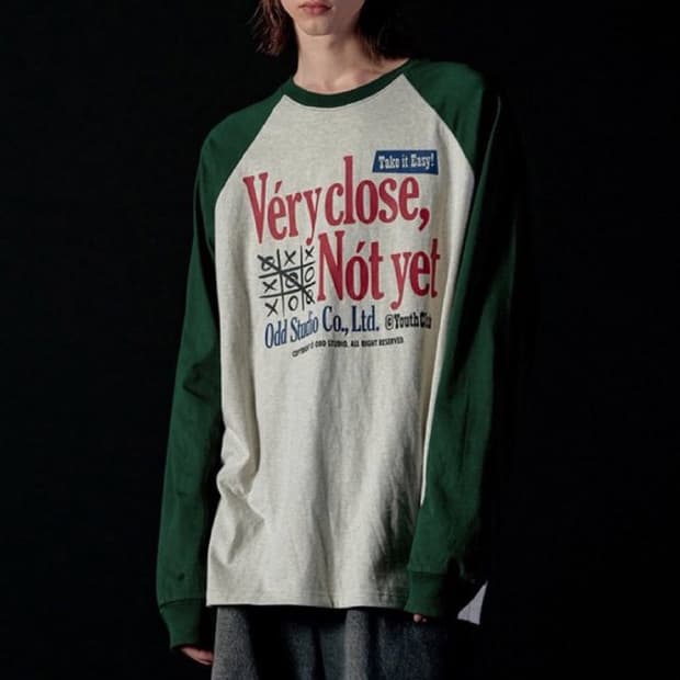 오드스튜디오 롱슬리브 오트밀/그린