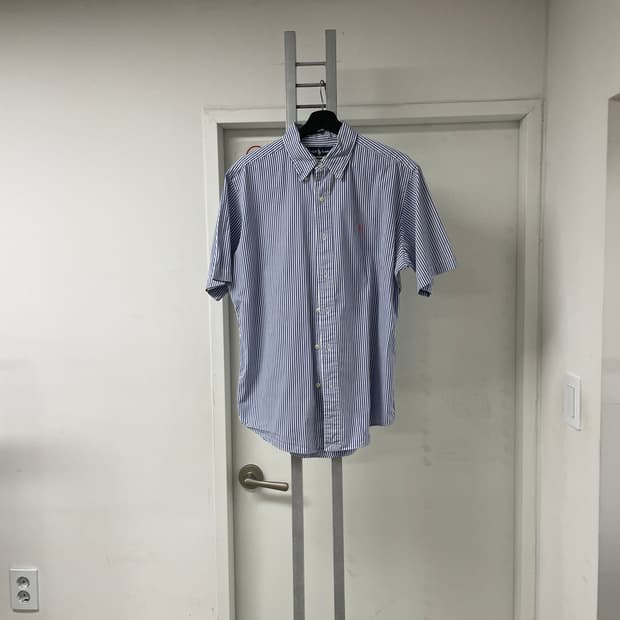 폴로 스트라이프 반팔 셔츠 L