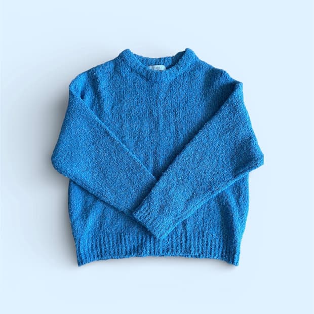 NAM2 블루 오버핏 니트