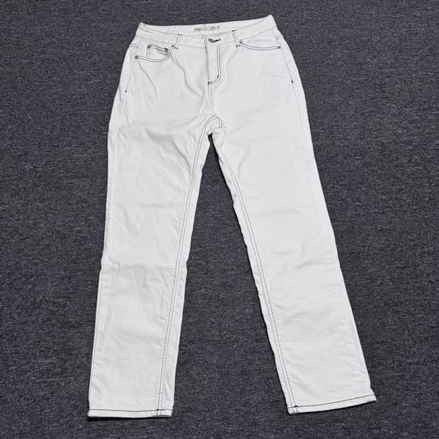 마뗑킴 화이트 데님 팬츠
