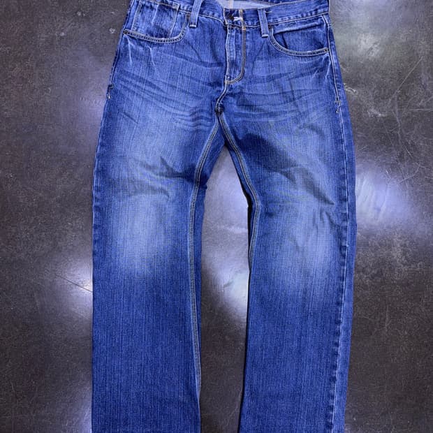 리바이스 514 슬림 스트레이트핏 빈티지 워싱 백포켓 데님팬츠 33