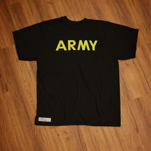 미군 ARMY 반팔 티셔츠 블랙 105사이즈 판매