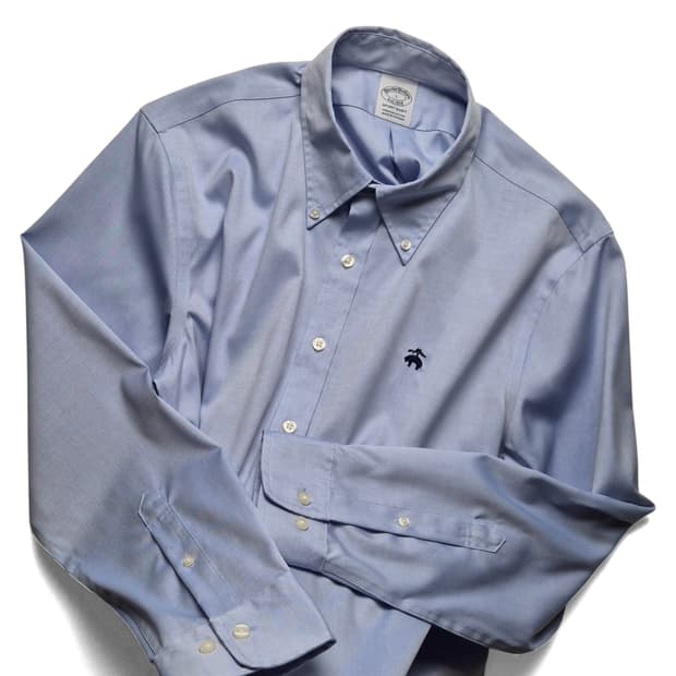 [L] 브룩스브라더스 솔리드 셔츠