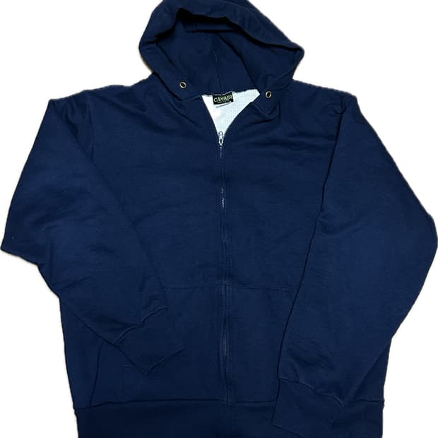 90s 빈티지 캠버 써멀 후드집업 네이비 XL