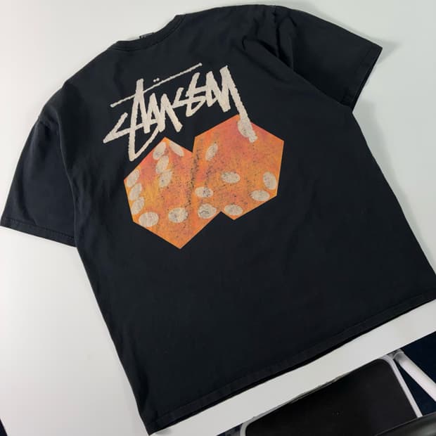 Stussy 스투시 다이스 아웃 블랙 반팔티셔츠